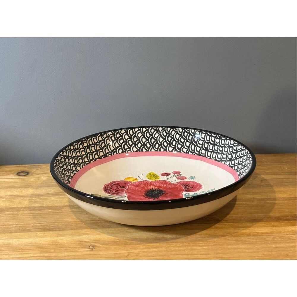 Certified International 13.5” POPPY serving bowl by Jennifer Wambach